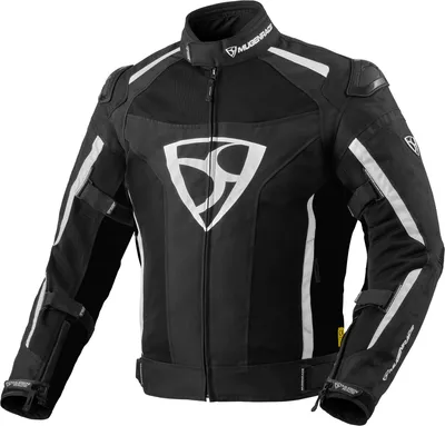 Productafbeelding van MUGENRACE Diavolo-1 waterdichte motorfietstextiljas, zwart/wit, maat M