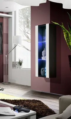 Image de Vitrine suspendue FREYA - noir / blanc