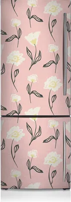 Produktbild von Magnetfolie Magnete Küche Kühlschrank Dekoration 60x205 cm - Zarte Blumen