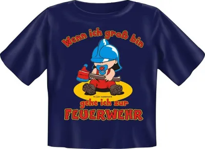 Produktbild von Wenn ich gross bin Feuerwehr - Textilien - Baby-Shirt