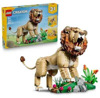 Zdjęcie produktu dla LEGO Creator Dzikie zwierzęta: Dumny lew, Zestaw do budowania, 9 lat(a), Plastik, 839 szt., 1,06 kg