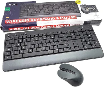 Immagine prodotto di TRUST Trust Tastiera Trezo Mouse incluso Universale RF senza fili QWERTZ Tedesco Nero