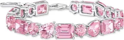 Produktbild von Thomas Sabo Tennis-Armband Damen Glam & Soul Heritage Rosa Silber A2140-051-9-L19V