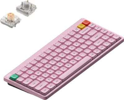 Produktbild von NuPhy Node 75 Kabellose Mechanische Tastatur Low-Profile QWERTY US / Light Pink / Blush nano