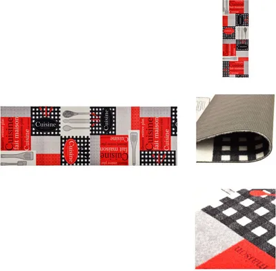 Image de vidaXL Tapis de cuisine Lavable Cuisine 60x300 cm - Tapis de sol