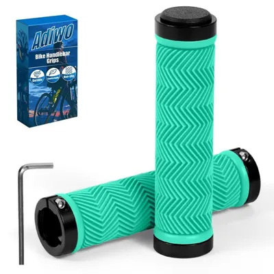 Produktbild von Fahrradgriffe Ergonomisch Rutschfest Universal 22,2mm Grün TPE-Gummi