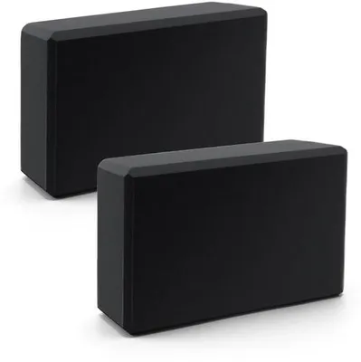 Produktbild von Unyqoos® Set von 2 rutschfesten Yogablöcken aus EVA-Schaum – leichte, stabile Unterstützung für Yoga, Pilates & Meditation, tragbar