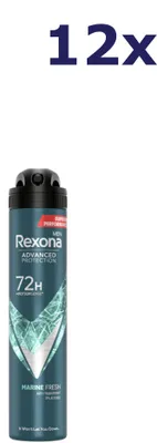 Produktbild von 12x Rexona Men Marine Fresh Deodorant 200 ml