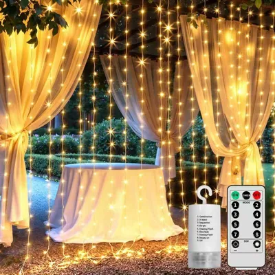 Zdjęcie produktu dla Ścianka świetlna, 3x3 metry, 300 diod LED, dekoracja do wnętrz i na zewnątrz