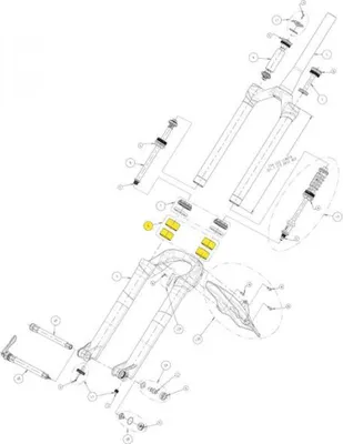 Image de Kit de douilles de guidage pour fourches Manitou de 32 mm : guidage précis et conduite plus stable.