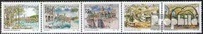 Produktbild von Briefmarken Bophuthatswana 1992 Mi 285-289 Fünferstreifen (kompl.Ausg.) postfrisch Hotelanlage