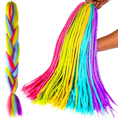 Produktbild von Kunsthaar Regenbogenzöpfe Soulima 23571