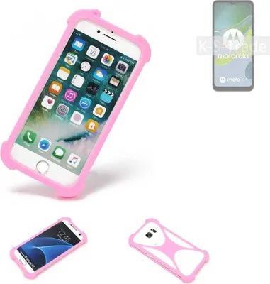 Produktbild von K-S-Trade Handy Hülle kompatibel mit Motorola Moto E13 Schutz Hülle Bumper Silikon Schutz Hülle Cover Case Silikoncase Silikonbumper TPU Softcase
