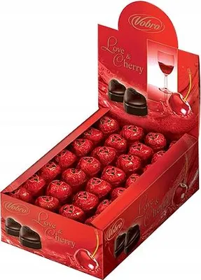 Zdjęcie produktu dla Czekoladki Vobro Bomb Love & Cherry Wiśniowe 198 g