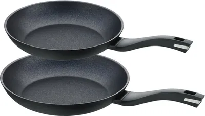 Immagine prodotto di set di 2 padelle 24+28 cm, alluminio, nero - Balance® Induction Enduro