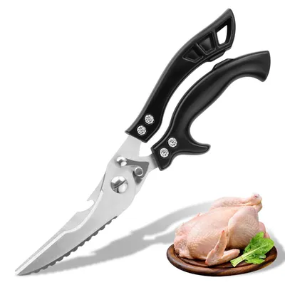 Obrázek produktu pro Nůžky na kuřecí maso, nerezová ocel, ostré, kuchyňské nůžky