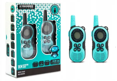 Produktbild von 2x Kinder-Funkgeräte, Walkie-Talkie-Set, Reichweite 1 km / VK00006