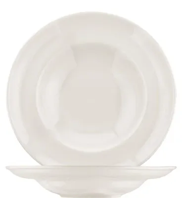 Image de Assiettes à pâtes Gourmet Cream 27 cm - 6 pièces