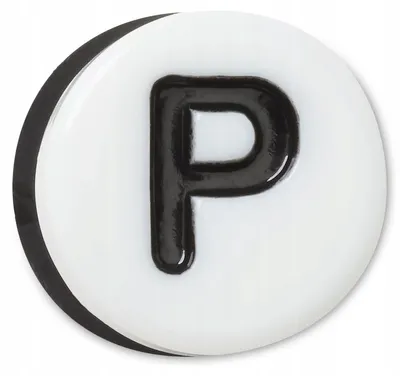 Image de Crocs Jibbitz, broche en forme de lettre "P", personnalisable pour chaussures