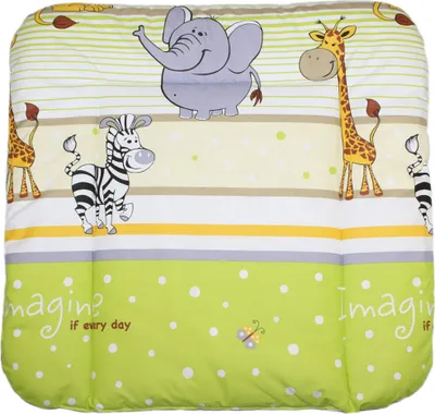 Produktbild von Baby Wickelauflage 70 x 70 cm Wickeltischauflage Auflage für Wickeltisch 08. Safari Grün