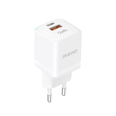 Zdjęcie produktu dla DUDAO A13Pro GAN Adapter 33W 1x USB-C 1x USB-A, Wewnętrzna, Prąd przemienny, 20 V, Biały