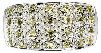 Produktbild von Ring, Größe 16, 925er Silber, gelbe Saphire von Songea