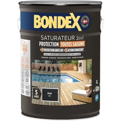 Produktbild von 2-in-1-Sättiger - BONDEX - Mattes Ebenholz - 5 L