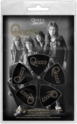Produktbild von Queen Plektren-Set  Logo multicolor Bands, Geschenke Nylon Standard
