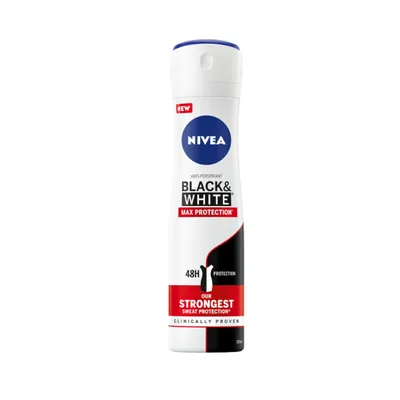 Zdjęcie produktu dla Nivea Black&White Max Protection Antyperspirant w sprayu, 150ml