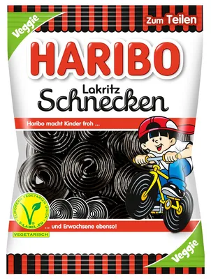 Obrázek produktu pro Haribo 125062, Tvrdé gumové bonbóny, 175 g, Lékořice, Černá, 1343 kJ, 317 kcal