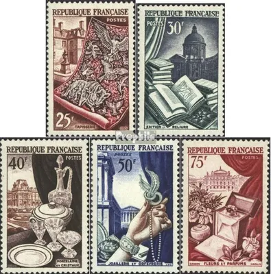 Produktbild von Briefmarken Frankreich 1954 Mi 996-1000 (kompl.Ausg.) postfrisch Export