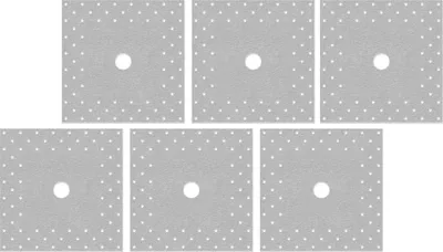 Produktbild von Isolbau Perforierte Wandmanschette P3 Grau - 6 Stück 120 mm Dichtband - Wasserdichte Manschette für Sanitär, Dusche, Bad, Fliesen, Isolierung Abdichtung Dichtmanschette für Innen- & Außenbereich