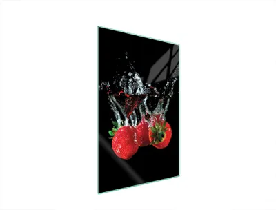 Image de Planche à découper en verre 35x52 fraises