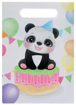 Produktbild von Panda Party 10 Papier Tüten Pandabär