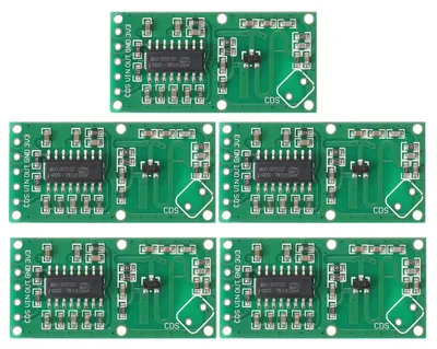 5x Ultraschall-Abstandssensor RCWL-0516, 6-12 cm, grün
