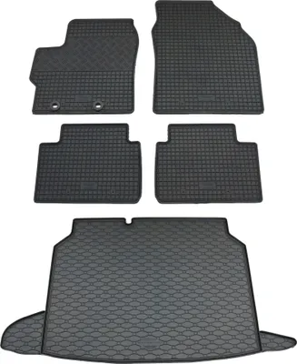 Produktbild von Rigum Gummi Fußmatten + Kofferraumwanne im Set für Toyota Yaris Cross