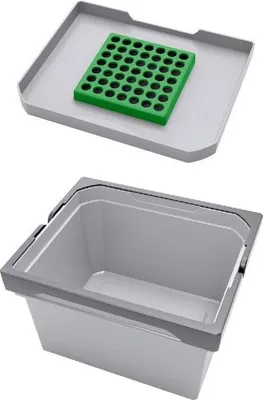 Image de Envi Free Seau avec couvercle20370 Gris 4 litres 230 x 230 x 141 mm