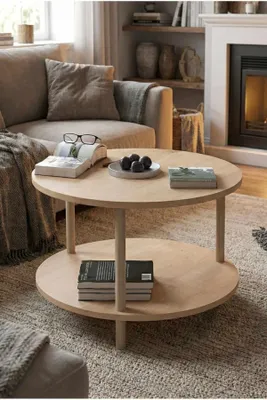 Obrázok produktu pre Skye Decor, kvalitný konferenčný stolík (3 časti) v prevedení Sapphire Oak, 100% melamín | 12345