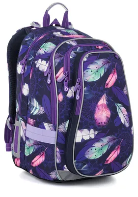 Produktbild von Schulrucksack Lila Federn Topgal LYNN 26008