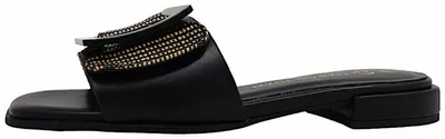 Image de Marco Tozzi Chaussures Femmes Sandales Confortables Pantolette Noir Loisirs, Taille:41 EU
