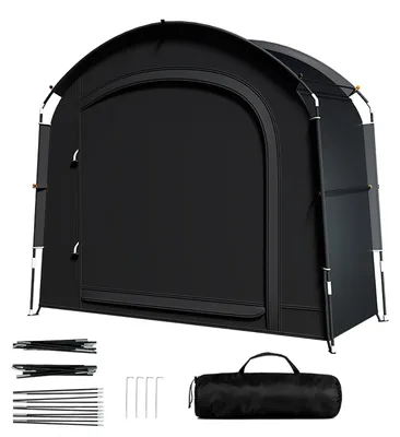 Produktbild von Fahrradzelt Fahrradgarage Fahrradunterstand - 200 x 165 x 80 cm - Wasserdicht - UV-beständig - Für 2 bis 3 Fahrräder - Für Garten und Camping
