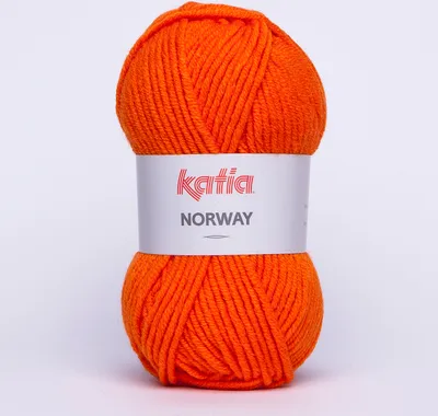 Produktbild von NORWAY von Katia, Polyacryl-/Wollmischgarn in orange (21), ca. 100m/100g