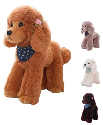 Immagine prodotto di Peluche a forma di cane barboncino, 30 cm, colore marrone