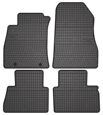 Produktbild von Gummi-Fußmatten für Nissan Juke F15 2010-2017 (Crossover) – 4-tlg, Schwarz, passgenau – Wielganizator SolidPRO