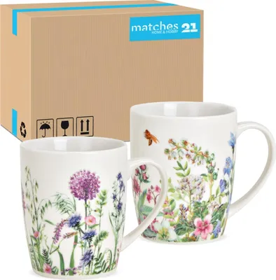 Produktbild von Kaffeetassen 36er Set Blumen Bienen Frühling Sommer