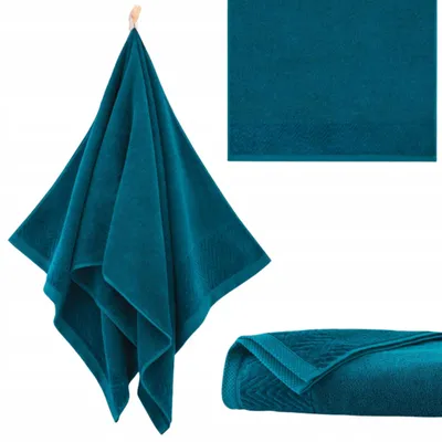 Produktbild von Handtuch - 100% Baumwolle - 450 g/m2 - 30x50 cm - Extra Saugfähig - Blau - hohe Grammatur - TOSCANA