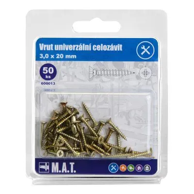 Produktbild von un.all-Gewindeschraube 3,0x 20mm ZZ (50Stk)