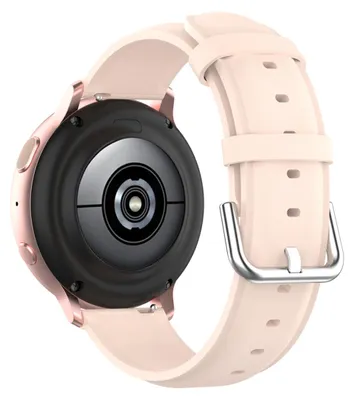 Produktbild von By Qubix Classic Lederarmband - Rosa - passend für Samsung Galaxy Watch 4 - 40 mm & 44 mm