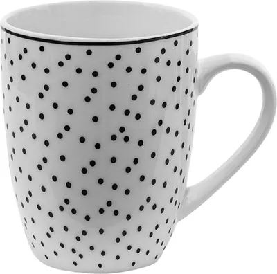 Produktbild von Clayre & Eef SDMU Tasse, weiß-schwarz, 350 ml