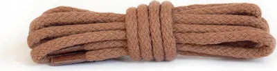 Produktbild von Langlebige Baumwoll-Rundschnürsenkel 120 cm Kaps - Cognac